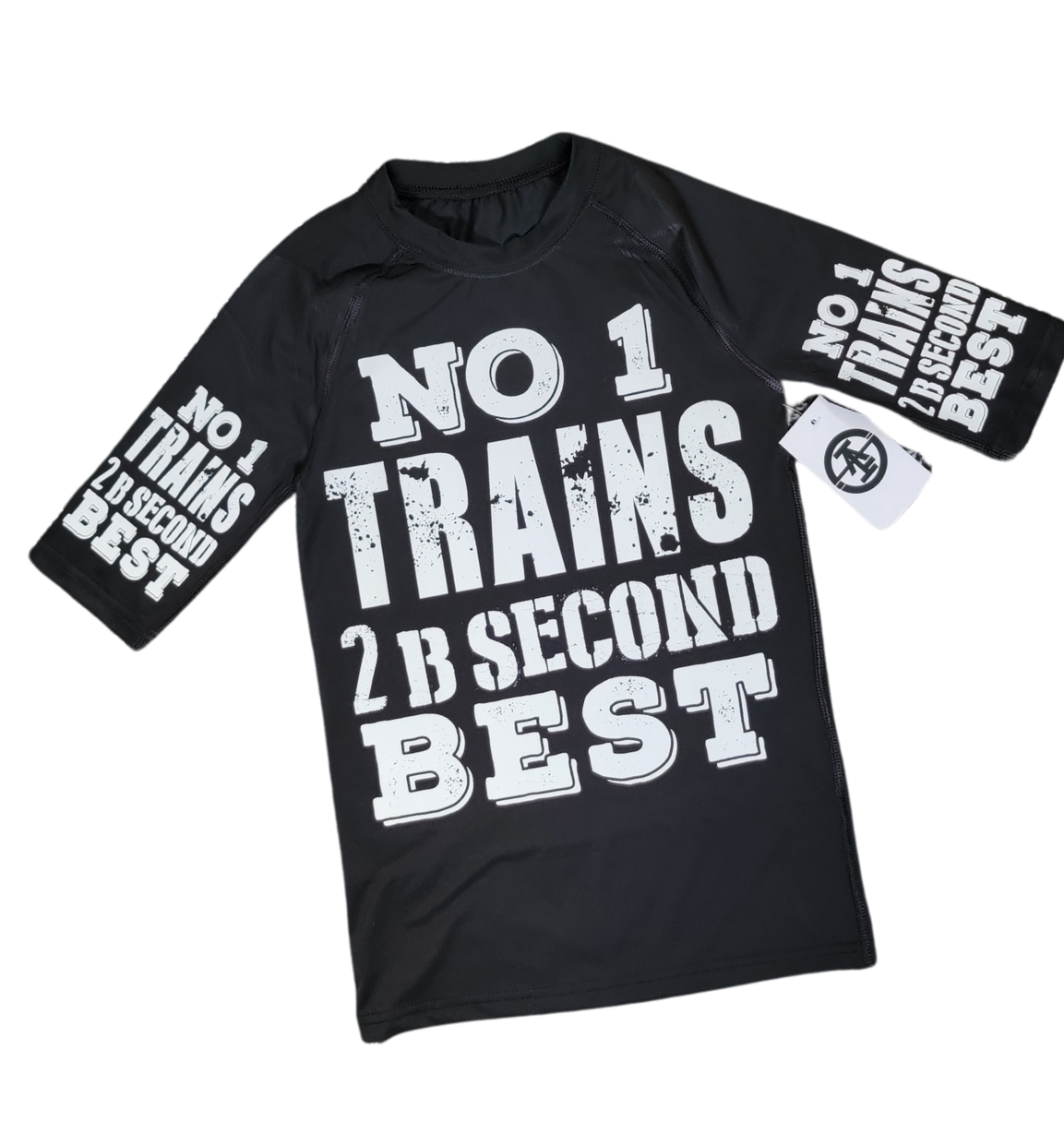 NO 1 TRAINS 1/2 SLEEVE COMPRESSION SHIRT