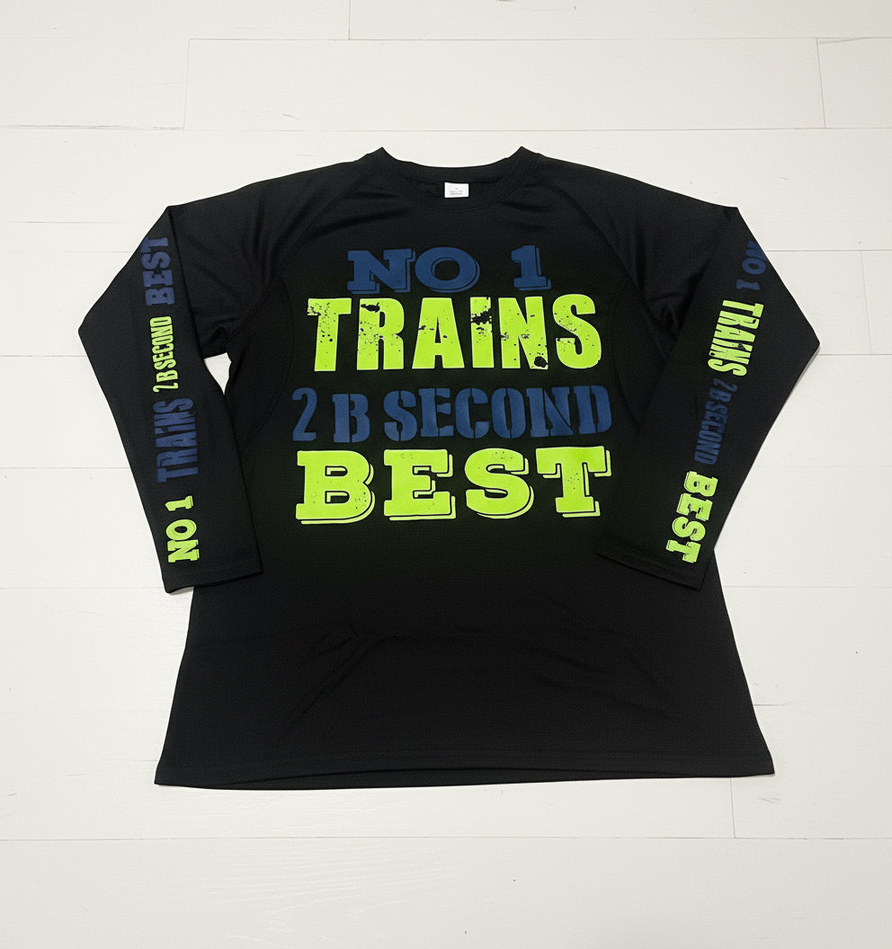 No 1 Trains Long Sleeve Compression Shirt