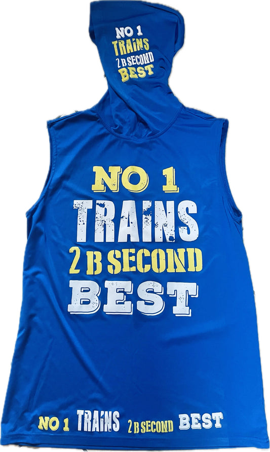 NO 1 TRAINS 2 B SECOND BEST JERSEY STYLE SLEEVELESS TEE